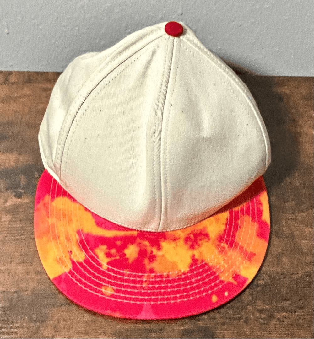 Rare Coca Cola Coke Soda Red Tie Die Brim Hat “AIDS Free Generation SnapBack